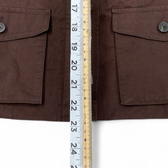Talbots Petites Military Riding Waxed Cotton Lightweight Coat Jacket Women's 8P - Picture 7 of 9